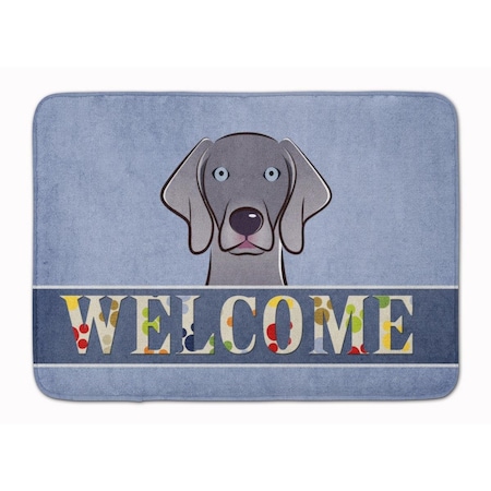 Carolines Treasures Weimaraner Welcome Machine Washable Memory Foam Mat BB1417RUG